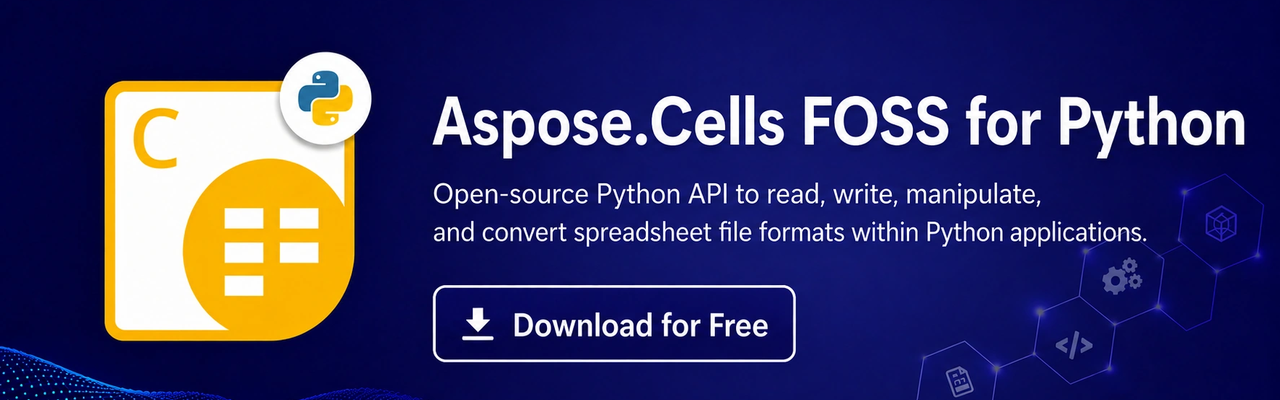 Aspose.Cells FOSS for Python